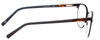 Side View of Marie Claire MC6259-BLK Designer Blue Light Blocking Eyeglasses in Black Ladies Cateye Full Rim Stainless Steel 49 mm