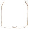 Top View of Valerie Spencer VS435-GBR Semi-Rimless Designer Reading Glasses Gold Brown 51 mm