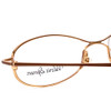 Close Up View of Valerie Spencer VS9111-BRN Ladies Oval Designer Reading Glasses Brown Gold 48 mm