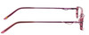 Side View of Valerie Spencer VS9122-LIL Cateye Designer Reading Glasses in Lilac Purple 49 mm
