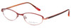 Profile View of Valerie Spencer VS9130-WI Designer Single Vision Prescription Rx Eyeglasses in Wine Red Ladies Cateye Full Rim Metal 51 mm