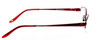 Side View of Valerie Spencer VS9211-BU .5-Rimless Designer Reading Glasses Burgundy Red 52 mm