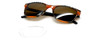 Top View of Johann Von Goisern Classic Sunglasses Grey Cheetah Crystal Stripe/Amber Brown 55mm