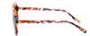 Side View of Johann Von Goisern Designer Sunglasses Orange Red Crystal Stripe/Amber Brown 54 mm