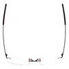Top View of Porsche Design P-8321-D-55 mm Stainless Steel Rimless Reading Glasses Satin Blue