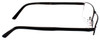 Side View of Porsche Design P8251-F-56 Designer Bi-Focal Prescription Rx Eyeglasses in Matte Black Gun Metal Unisex Rectangle Semi-Rimless Titanium 56 mm