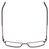 Top View of Porsche Design P8197-D-54mm Titanium Designer Reading EyeGlasses in Satin Purple