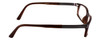 Side View of Porsche Design P8240-C-54 Designer Single Vision Prescription Rx Eyeglasses in Matte Dark Brown Gun Metal Unisex Rectangle Full Rim Titanium 54 mm