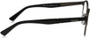 Side View of Diesel DL5236-002 Designer Blue Light Blocking Eyeglasses in Black Unisex Round Full Rim Metal 49 mm