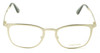 Side View of Tom Ford TF5464-028 Designer Progressive Lens Blue Light Blocking Eyeglasses in Shiny Rose Gold&Tortoise Unisex Classic Full Rim Metal 51 mm
