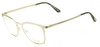 Profile View of Tom Ford TF5464-028 Designer Progressive Lens Blue Light Blocking Eyeglasses in Shiny Rose Gold&Tortoise Unisex Classic Full Rim Metal 51 mm