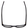 Top View of Smith Optics UPTAKE Designer Single Vision Prescription Rx Eyeglasses in Gloss Black Unisex Cateye Full Rim Acetate 48 mm