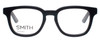 Front View of Smith Optics UPTAKE Designer Single Vision Prescription Rx Eyeglasses in Gloss Black Unisex Cateye Full Rim Acetate 48 mm