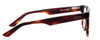Side View of Smith Optics CASHOUT Designer Reading Eye Glasses with Custom Cut Powered Lenses in Dark Havana Tortoise Brown Gold Unisex Cateye Full Rim Acetate 49 mm
