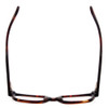 Top View of Smith Optics CASHOUT Designer Reading Eye Glasses with Custom Cut Powered Lenses in Dark Havana Tortoise Brown Gold Unisex Cateye Full Rim Acetate 49 mm