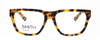 Front View of Smith Optics FREQUENCY Designer Bi-Focal Prescription Rx Eyeglasses in Yellow Havana Tokyo Tortoise Brown Gold Unisex Oversized Full Rim Acetate 55 mm