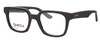 Profile View of Smith Optics CASHOUT Designer Blue Light Blocking Eyeglasses in Dark Charcoal Grey Unisex Square Full Rim Acetate 49 mm