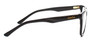 Side View of Smith Optics DOMINION Designer Bi-Focal Prescription Rx Eyeglasses in Gravy Dark Grey Unisex Square Full Rim Acetate 54 mm