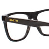 Close Up View of Smith Optics DOMINION Designer Bi-Focal Prescription Rx Eyeglasses in Gravy Dark Grey Unisex Square Full Rim Acetate 54 mm