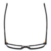 Top View of Smith Optics DOMINION Designer Bi-Focal Prescription Rx Eyeglasses in Gravy Dark Grey Unisex Square Full Rim Acetate 54 mm