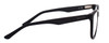 Side View of Smith BOWLINE Unisex Round Full Rim Designer Reading Glasses in Matte Black 54mm