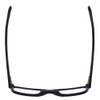 Top View of Smith BOWLINE Unisex Round Full Rim Designer Reading Glasses in Matte Black 54mm