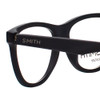 Close Up View of Smith BOWLINE Unisex Round Full Rim Designer Reading Glasses in Matte Black 54mm