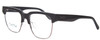 Profile View of Smith Optics COASTER Designer Progressive Lens Prescription Rx Eyeglasses in Matte Black Unisex Cateye Full Rim Stainless Steel 53 mm