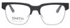 Front View of Smith Optics COASTER Designer Progressive Lens Prescription Rx Eyeglasses in Matte Black Unisex Cateye Full Rim Stainless Steel 53 mm
