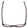 Top View of Smith BOWLINE Cateye Designer Reading Glasses in Havana Tortoise Brown Gold 54mm