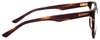 Side View of Smith BOWLINE Cateye Designer Reading Glasses in Havana Tortoise Brown Gold 54mm