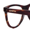 Close Up View of Smith BOWLINE Cateye Designer Reading Glasses in Havana Tortoise Brown Gold 54mm