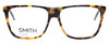Front View of Smith Optics LOWDOWN STEEL Designer Reading Eye Glasses with Custom Cut Powered Lenses in Havana Tokyo Tortoise Brown Gold Unisex Square Full Rim Acetate 56 mm