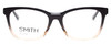 Front View of Smith Optics CHASER Designer Single Vision Prescription Rx Eyeglasses in Black Peach Crystal Fade Unisex Cateye Full Rim Acetate 51 mm