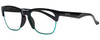 Profile View of Smith Optics HAYWIRE Designer Reading Eye Glasses in Gloss Black Unisex Cateye Full Rim Acetate 55 mm