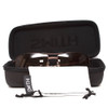 Top View of Smith TURNER Unisex Aviator Full Rim SunGlasses in Matte Copper/Amber Brown 59mm