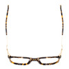 Top View of Smith Optics ROAM Designer Progressive Lens Prescription Rx Eyeglasses in Dark Havana Tortoise Brown Gold Unisex Cateye Full Rim Acetate 55 mm