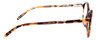 Side View of Eyebobs Barbee Q 2603 30 Designer Blue Light Blocking Eyeglasses in Orange Tortoise Havana Brown Ladies Cateye Full Rim Acetate 49 mm