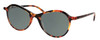 Profile View of Eyebobs Barbee Q 2603 30 Designer Polarized Sunglasses with Custom Cut Smoke Grey Lenses in Orange Tortoise Havana Brown Ladies Cateye Full Rim Acetate 49 mm