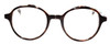 Front View of Eyebobs Flip 2607 11 Designer Reading Glasses in Brown Black Tortoise Grey 49 mm