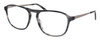 Profile View of Eyebobs Schmoozer 609 11 Designer Progressive Lens Prescription Rx Eyeglasses in Grey Tortoise & Gun Metal Unisex Square Full Rim Acetate 51 mm