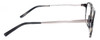Side View of Eyebobs Schmoozer 609 11 Designer Progressive Lens Blue Light Blocking Eyeglasses in Grey Tortoise & Gun Metal Unisex Square Full Rim Acetate 51 mm