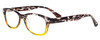 Calabria RE21645 Ladies 48mm Designer Reading Glasses in Black Brown Crystal Marble Lime Green Fade
