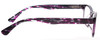 Side View of Calabria RE21645 Ladies 48mm Designer Reading Glasses in Purple Marble Crystal Fade