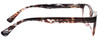 Side View of Calabria RE21645 Ladies 48mm Designer Reading Glasses in Brown Crystal Marble Pink Fade