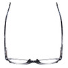 Top View of Calabria RE21645 Ladies 48mm Designer Reading Glasses in Smoke Grey Tortoise Marble Blue Fade