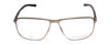 Front View of Porsche Design P8285-C-56 Designer Single Vision Prescription Rx Eyeglasses in Gun Metal Silver&Matte Grey Unisex Square Full Rim Titanium 56 mm