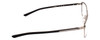 Side View of Porsche Design P8285-C-56 Designer Single Vision Prescription Rx Eyeglasses in Gun Metal Silver&Matte Grey Unisex Square Full Rim Titanium 56 mm