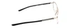 Side View of Porsche Design P8285-D-56 Designer Progressive Lens Blue Light Blocking Eyeglasses in Gun Metal Silver&Matte Black Unisex Square Full Rim Titanium 56 mm