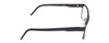 Side View of Porsche Design P8291-A-55 Designer Reading Eye Glasses with Custom Cut Powered Lenses in Gun Metal Grey&Gloss Black Unisex Square Full Rim Titanium 55 mm